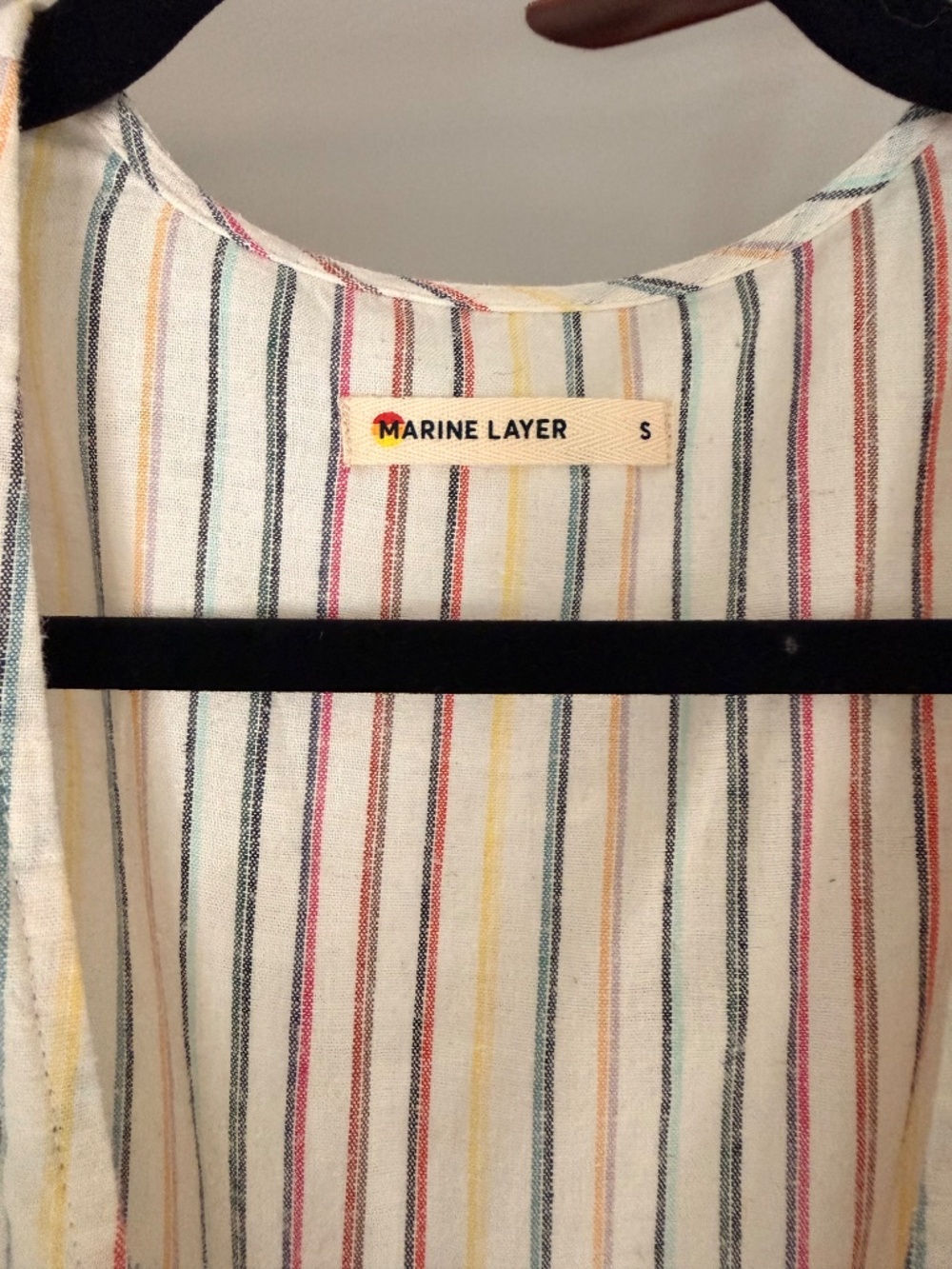 Marine Layer Camila Stripe Hemp Midi Dress | S | NWOT View 4